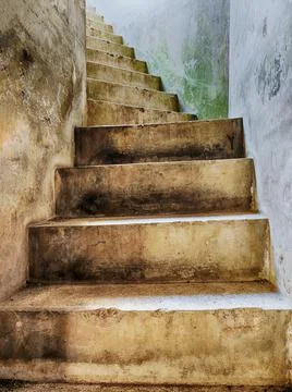 Stairs Going Up To The Light Stock Photos