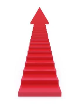 Stairs going  upward Stock Illustration