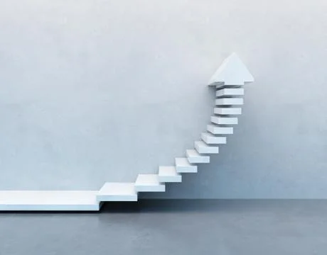 Stairs going  upward Stock Illustration