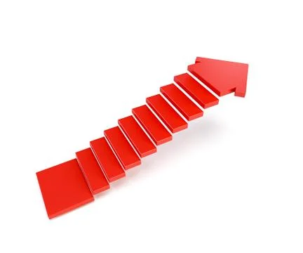 Stairs going  upward Stock Illustration