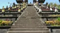 Stairs of Hindu mother temple Besakih at Bali HD Footage