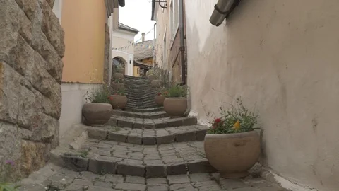 Stairs in Hungary Stock Footage 92425159