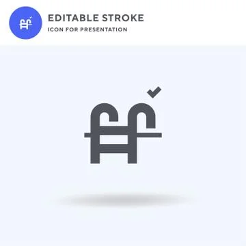 Stairs icon vector, filled flat sign, solid pictogram isolated on white, logo Illustrazione stock