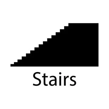 Stairs icon vector Stock Illustration