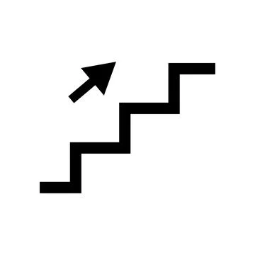 Stairs icon vector Stock Illustration