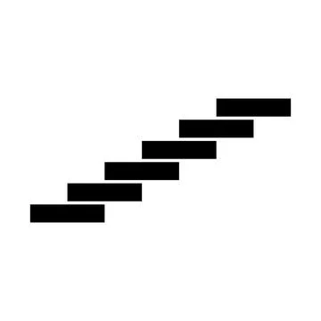 Stairs icon vector Stock Illustration