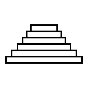Stairs icon vector Stock Illustration