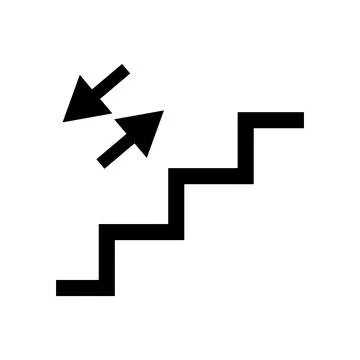 Stairs icon vector Stock Illustration