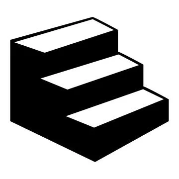 Stairs icon vector Stock Illustration