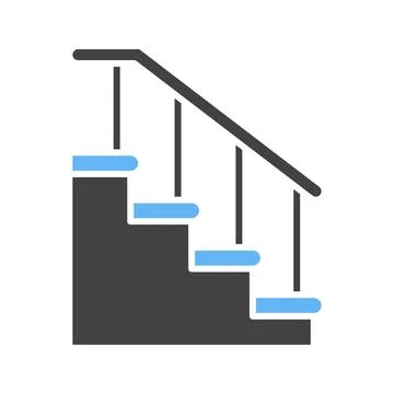 Stairs icon vector image. Stock Illustration
