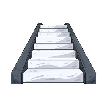 Stairs illustration Stock Illustration
