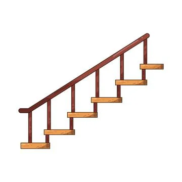 Stairs illustration Stock Illustration
