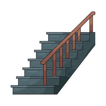 Stairs illustration Ilustración de archivo