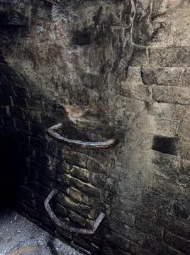 Stairs inside the cave Stock Photos