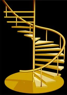 Stairs interior Stock Illustration