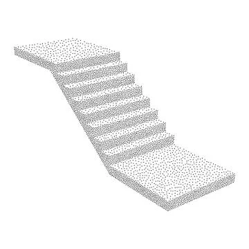 Stairs, interior staircases steps Stock Illustration