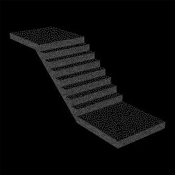 Stairs, interior staircases steps Stock Illustration