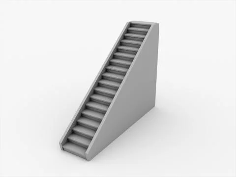 Stairs isolated on white background Stock Illustration