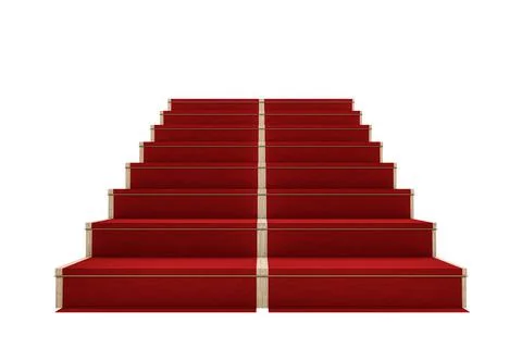 Stairs isolated on white background Stock Illustration