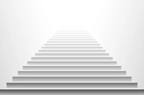 Stairs isolated on white background. Steps. Vector illustration Stock Illustration