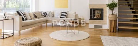 Stairs in living room Stock-Fotos