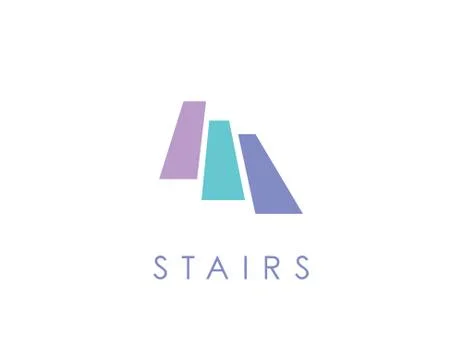 Stairs logo Stock Illustration