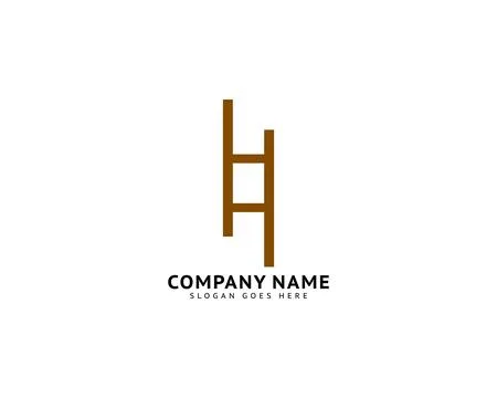 Stairs logo vector element design Stock Illustration
