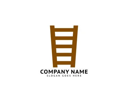 Stairs logo vector element design Stock Illustration