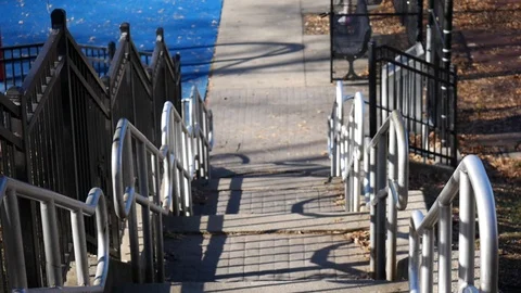 Stairs Looking Down Stock Footage 122486718