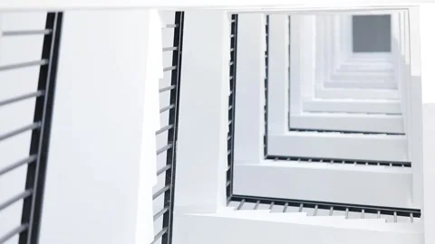 Stairs. Looking up Stock Footage 155960842