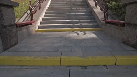 The stairs of lovers Stock Footage 160458728