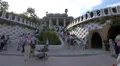 Stairs to the main entrance to Park Guell, Barcelona 4k or 4k+ Resolution