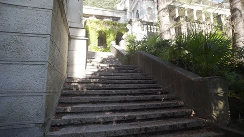 Stairs in the old Palace Stock Footage 81568321