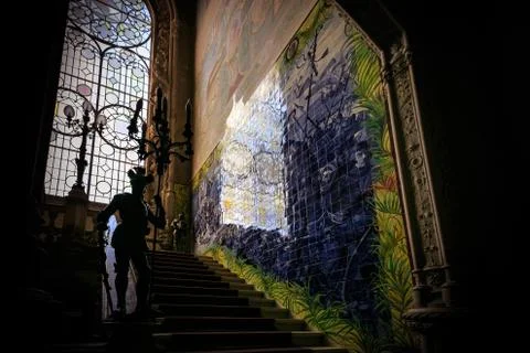 Stairs in the palace Stock Photos