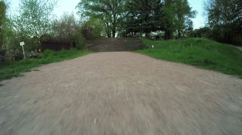 Stairs in park Vídeos de archivo 49775686