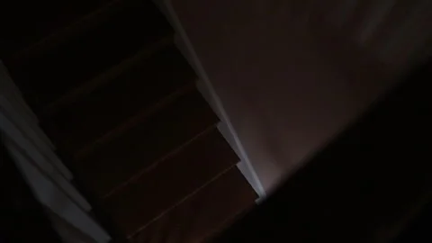 Stairs with passing Light 1 Video stock 245230098