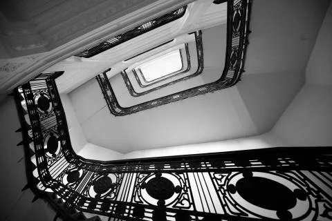 Stairs in perspective Stock Photos