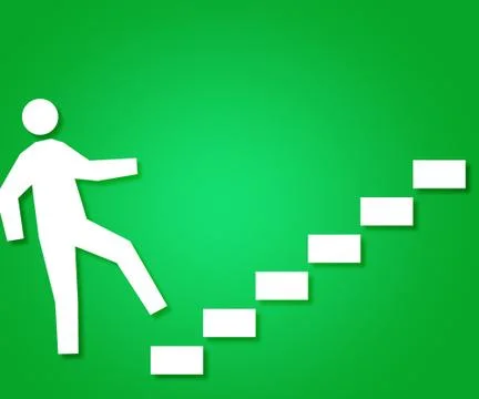 Stairs pictogram Stock Illustration