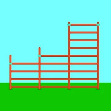 Stairs playground flat Illustrazione stock