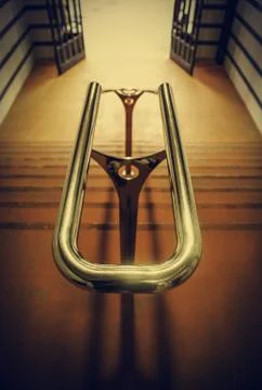 Stairs with railing Stock Photos