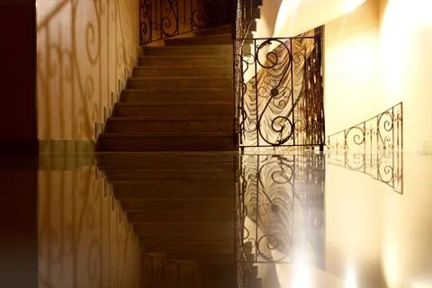 Stairs reflection Stock Photos