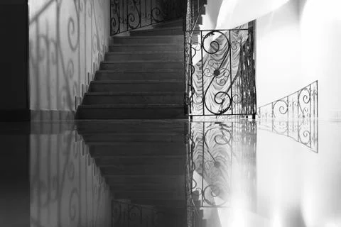 Stairs reflection Stock Photos