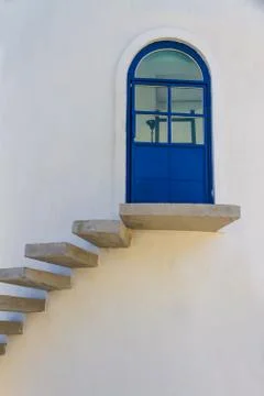 Stairs rendered on the wall Stock Photos