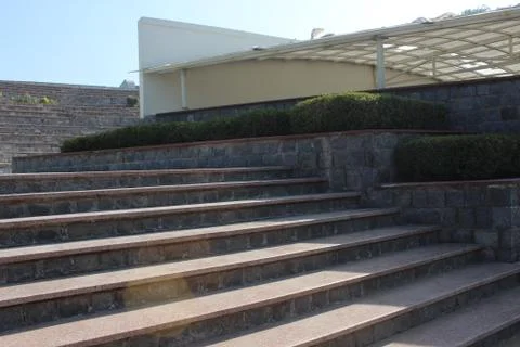 Stairs in shadow Stock Photos