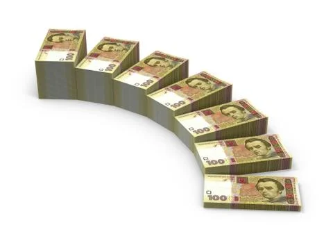 Stairs from stacks of money Stock Illustration