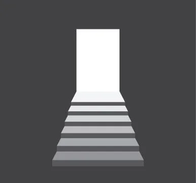 Stairs up to success vector Stock Illustration