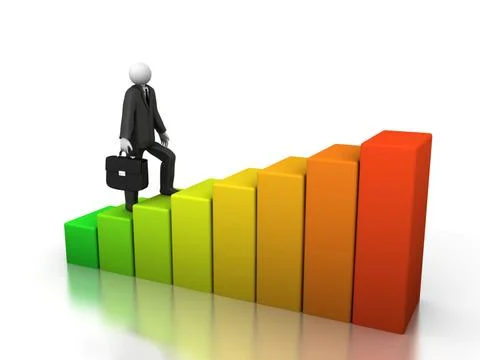 Stairs to sucess Stock Illustration