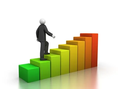 Stairs to sucess Illustrazione stock