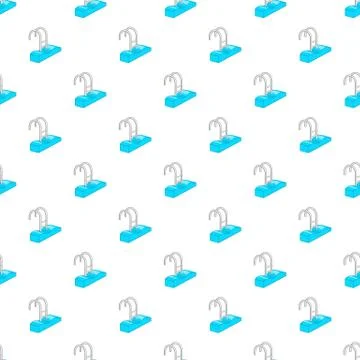 Stairs of the swimming pool pattern, cartoon style Illustrazione stock