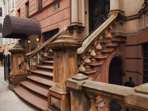 Stairs to an upscale building Stock Photos